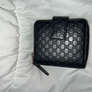 Gucci Black Leather Wallet with GG Monogram